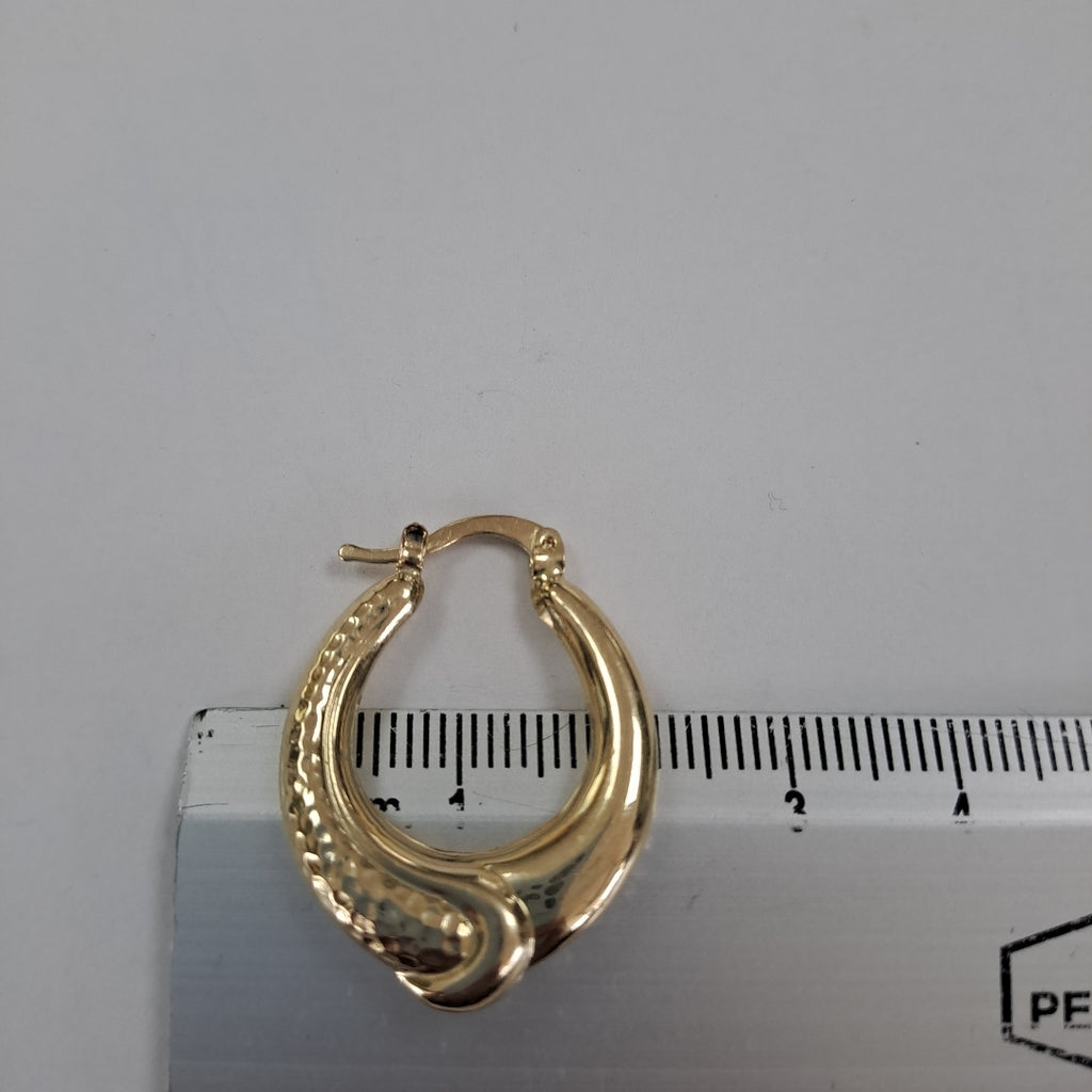 ARETES ARRACADAS ENTRELAZADAS 14K 2.6 GR (NUEVO)