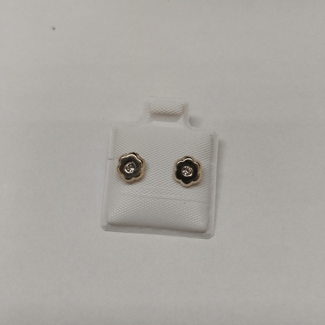 BROQUELES BROQUEL FIG FLOR C CIRCONIA 14K 0.2581 GR (NUEVO)