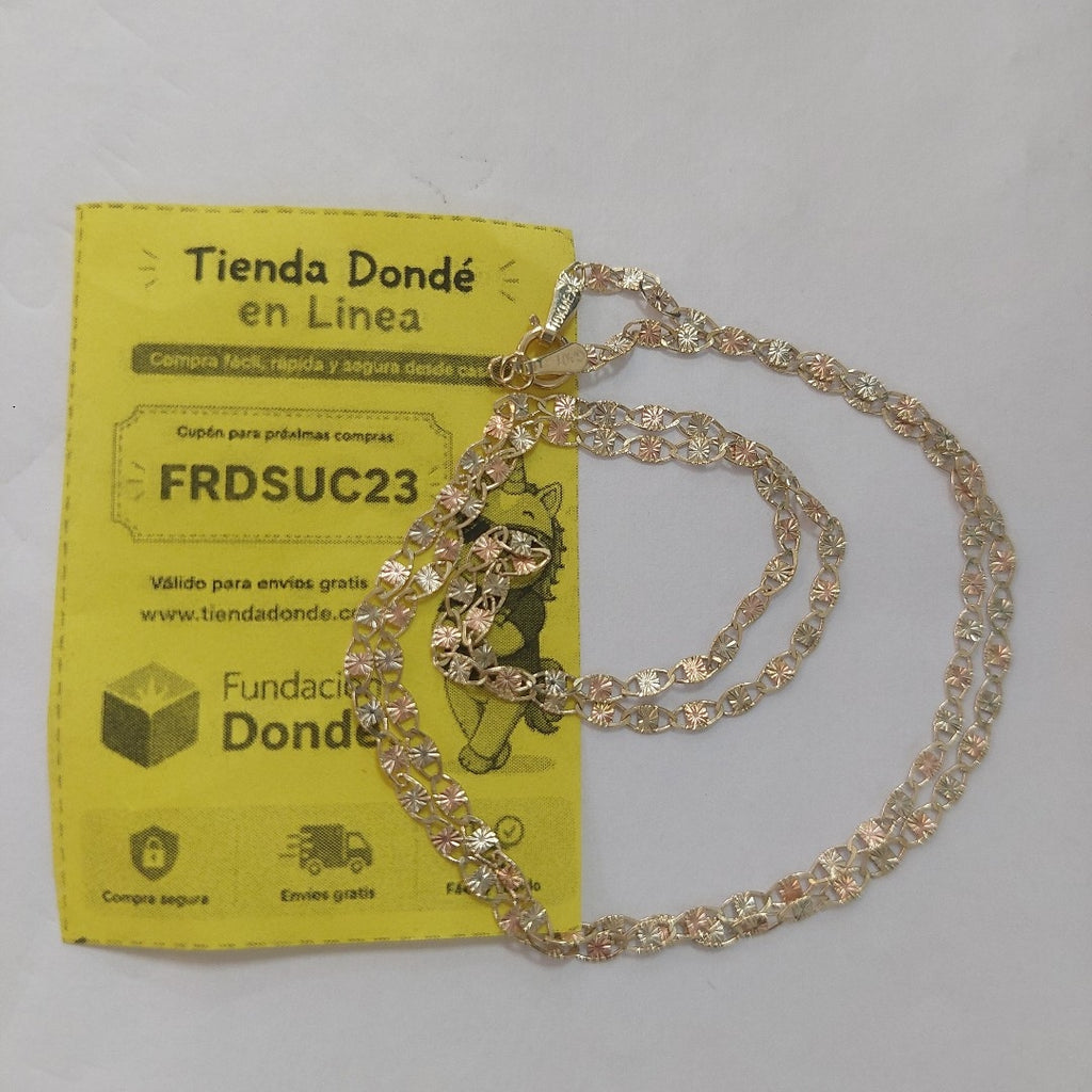CADENAS TEJIDO GUCHI ORO 10K 55 CM 2.9 GR (NUEVO)