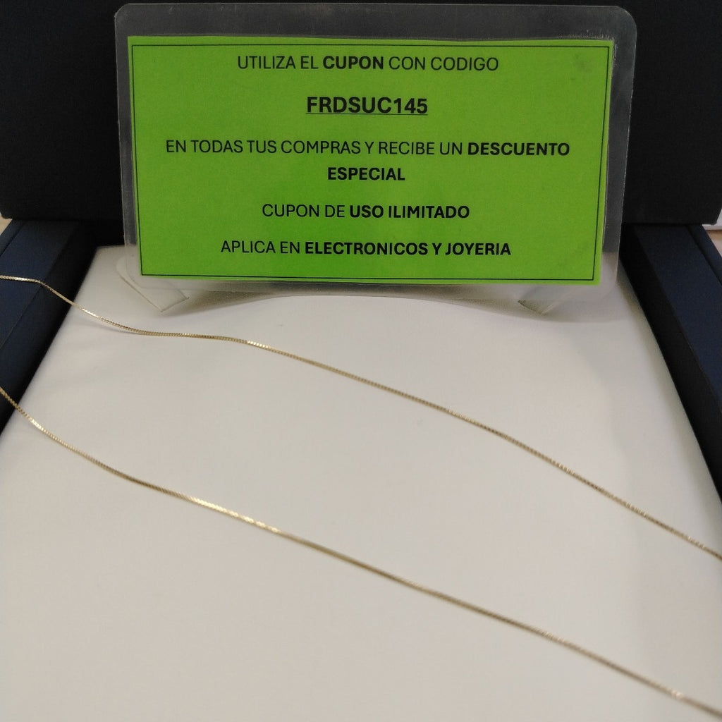 CADENA VENECIANO 14K 55 CM 1.7 GR (NUEVO)