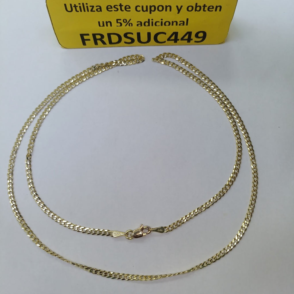 CADENA BARBADA 10K 55 CM 5.3 GR (NUEVO)