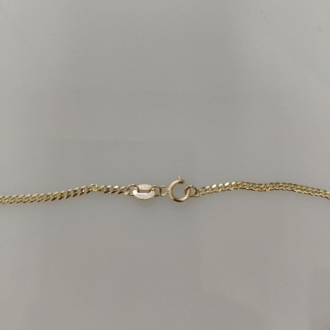 CADENAS TEJIDO BARBADA ORO 10K 55 CM 3.8 GR (NUEVO)