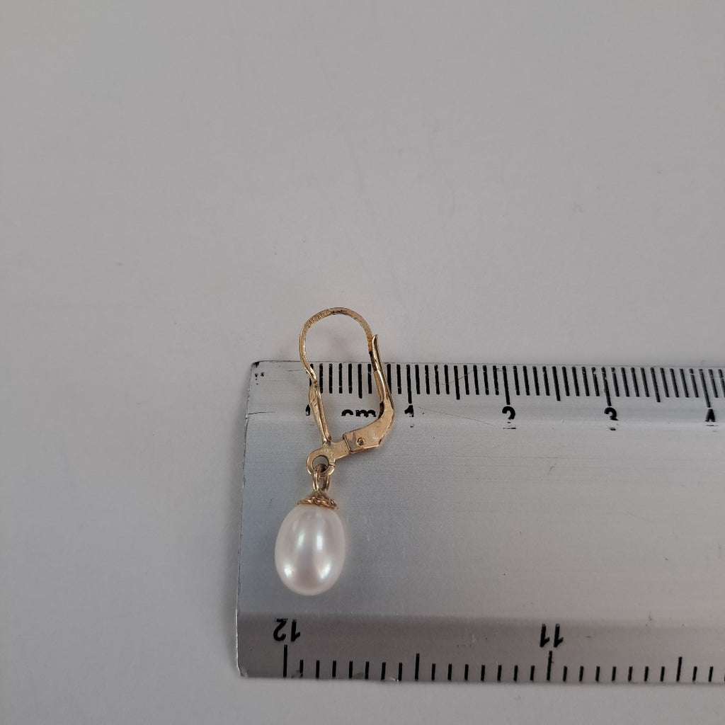ARETES C PERLAS SINTETICAS 10K 2.1 GR (NUEVO)