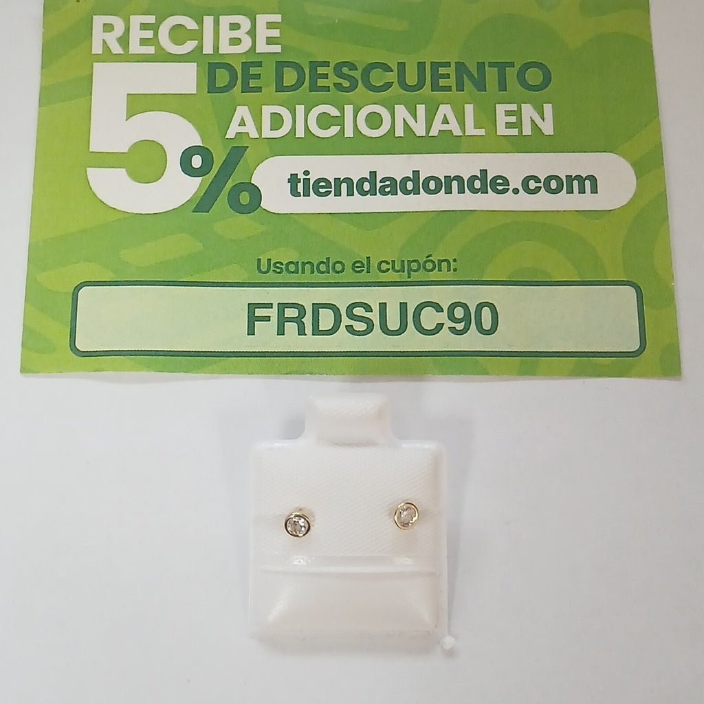 BROQUELES BROQUEL C CIRCONIA 14K 0.1501 GR (NUEVO)