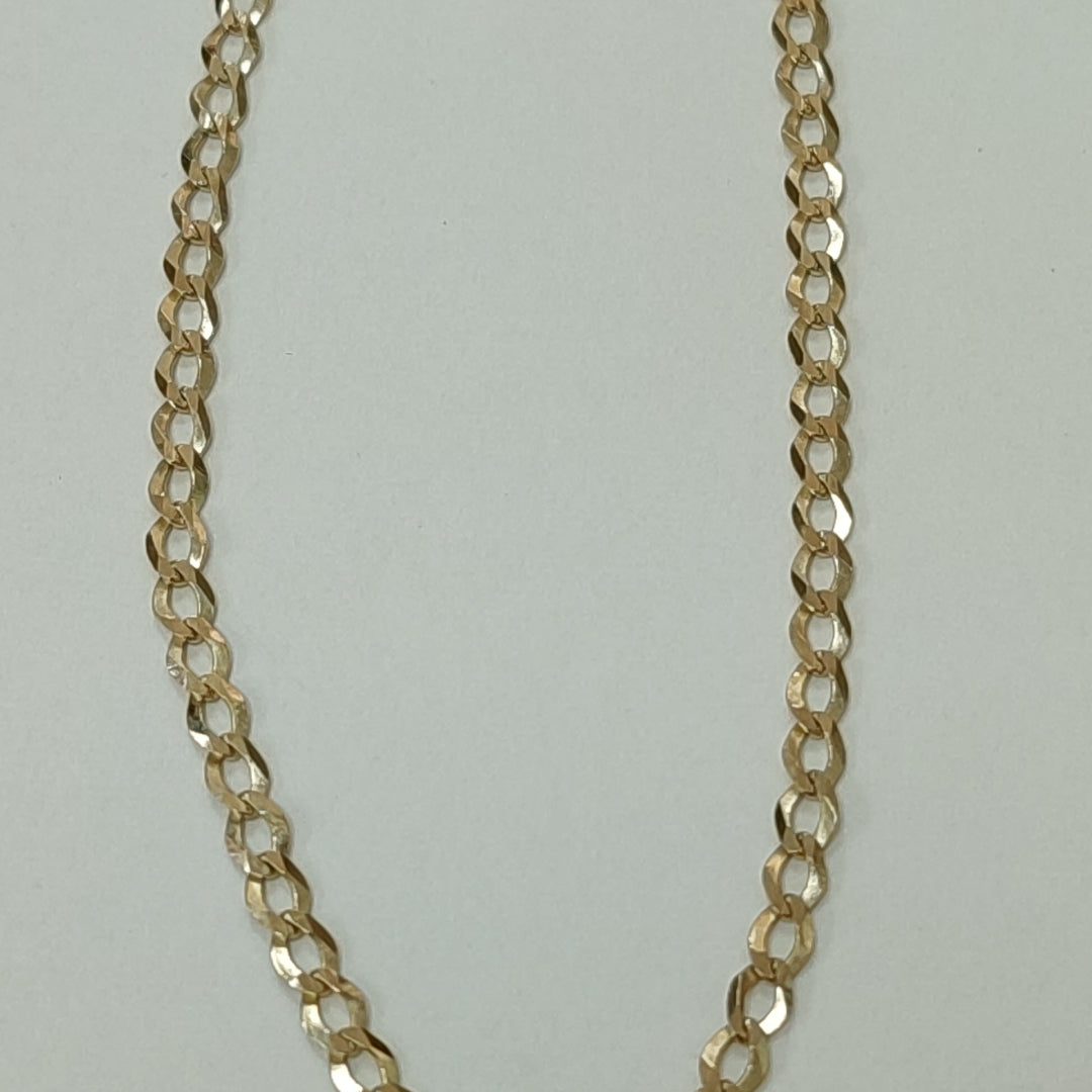 PULSERA BARBADA 14K 18 CM 1.9 GR (NUEVO)