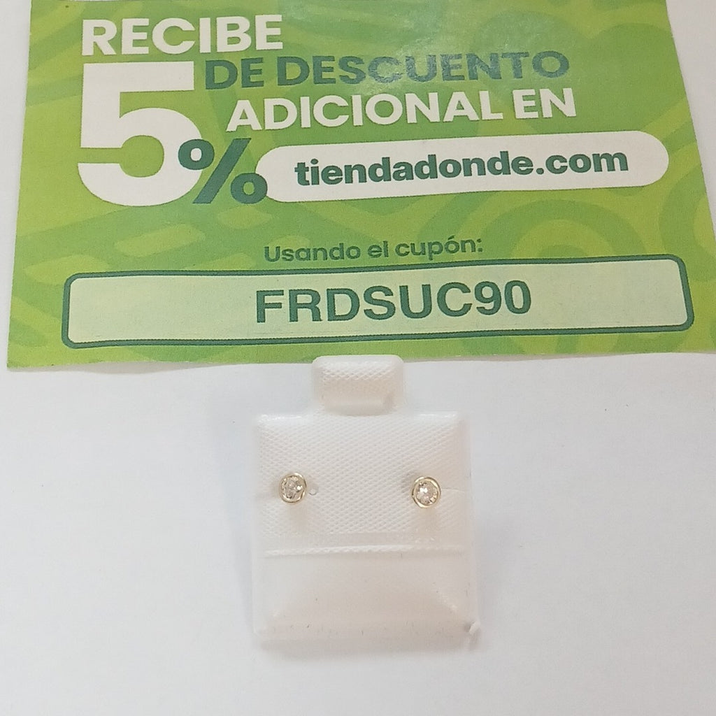 BROQUELES BROQUEL C CIRCONIA 14K 0.1501 GR (NUEVO)