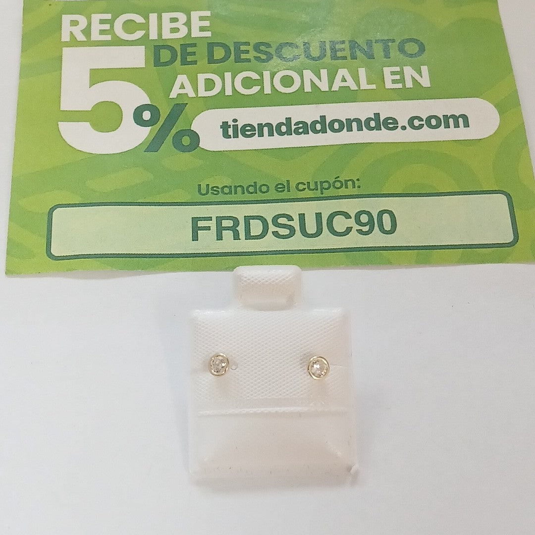 BROQUELES BROQUEL C CIRCONIA 14K 0.1501 GR (NUEVO)