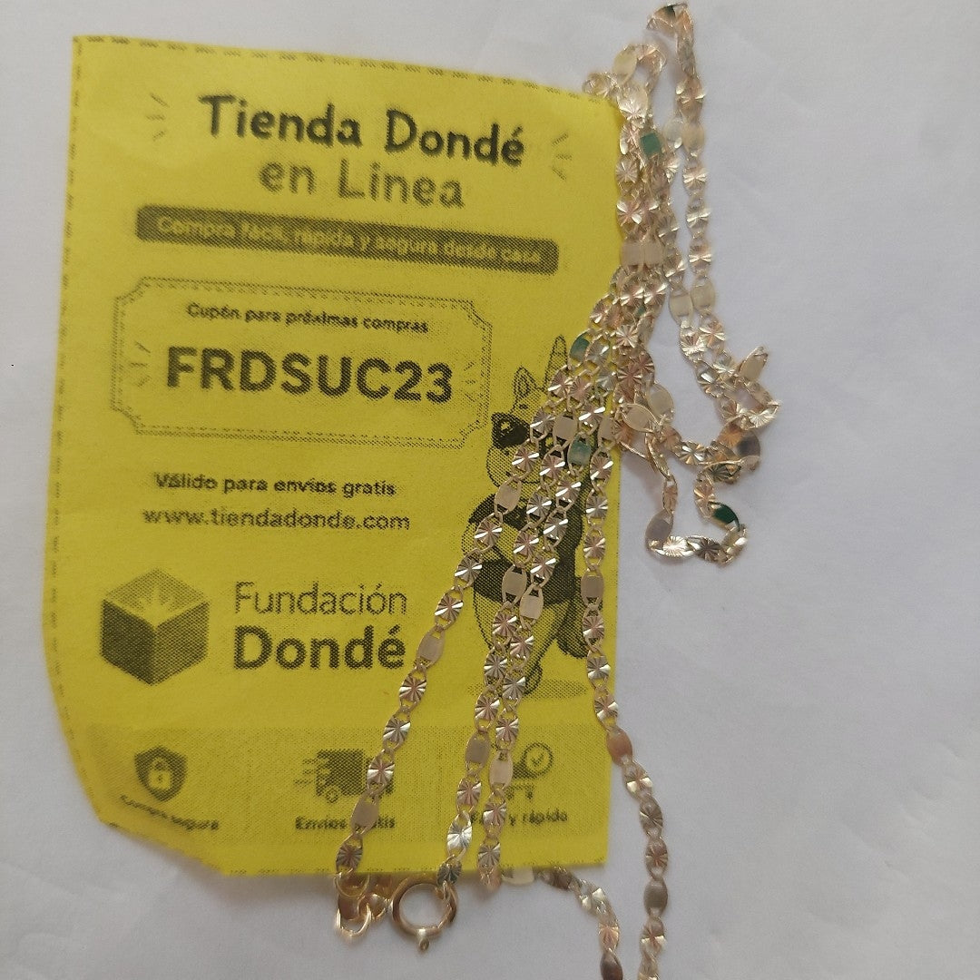 CADENAS TEJIDO GUCHI ORO 10K 55 CM 1.7 GR (NUEVO)
