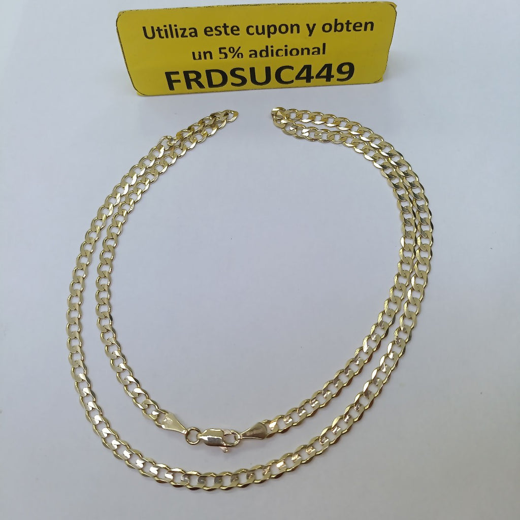 CADENA BARBADA 14K 55 CM 12.7 GR (NUEVO)
