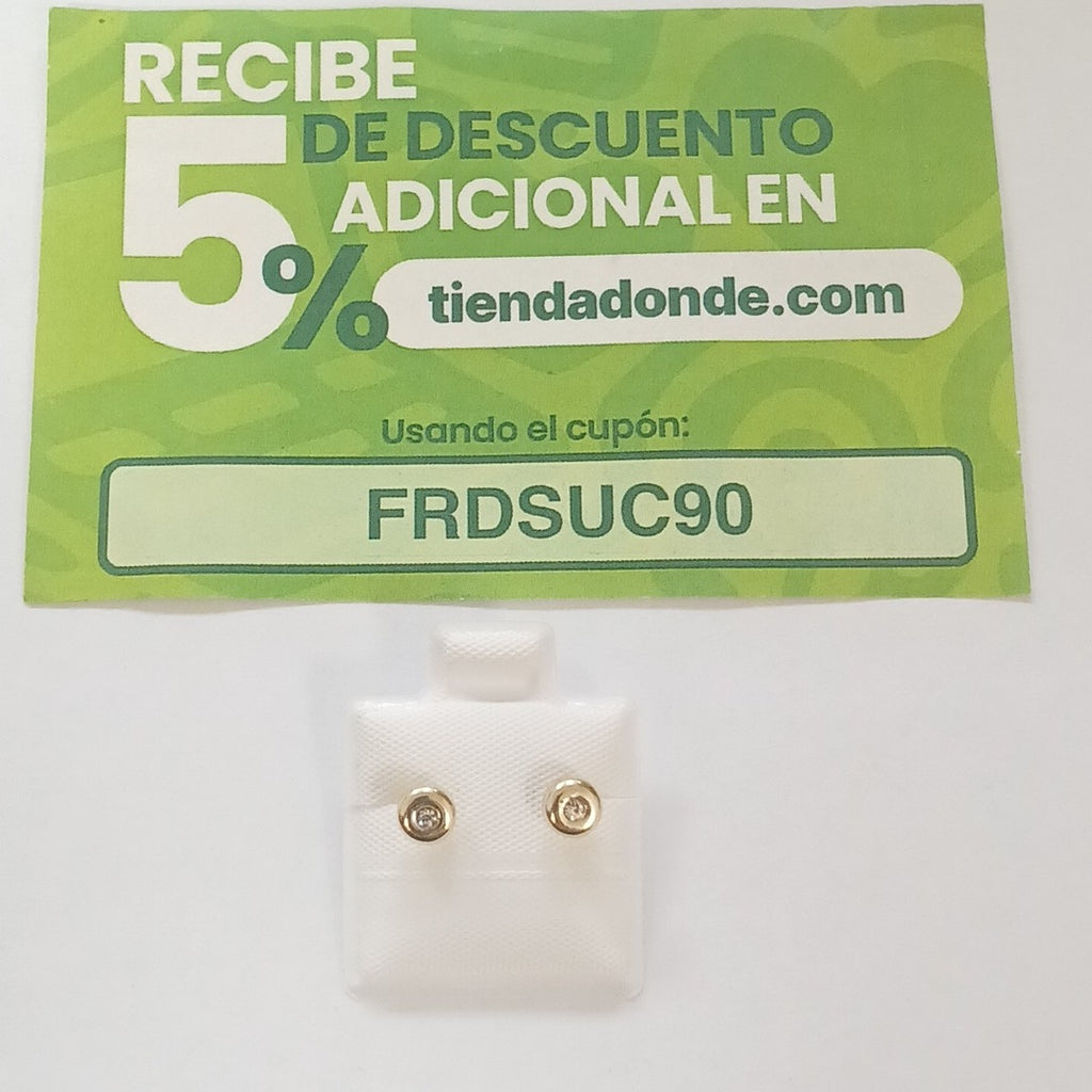 BROQUELES BROQUEL C CIRCONIA 14K 0.27 GR (NUEVO)
