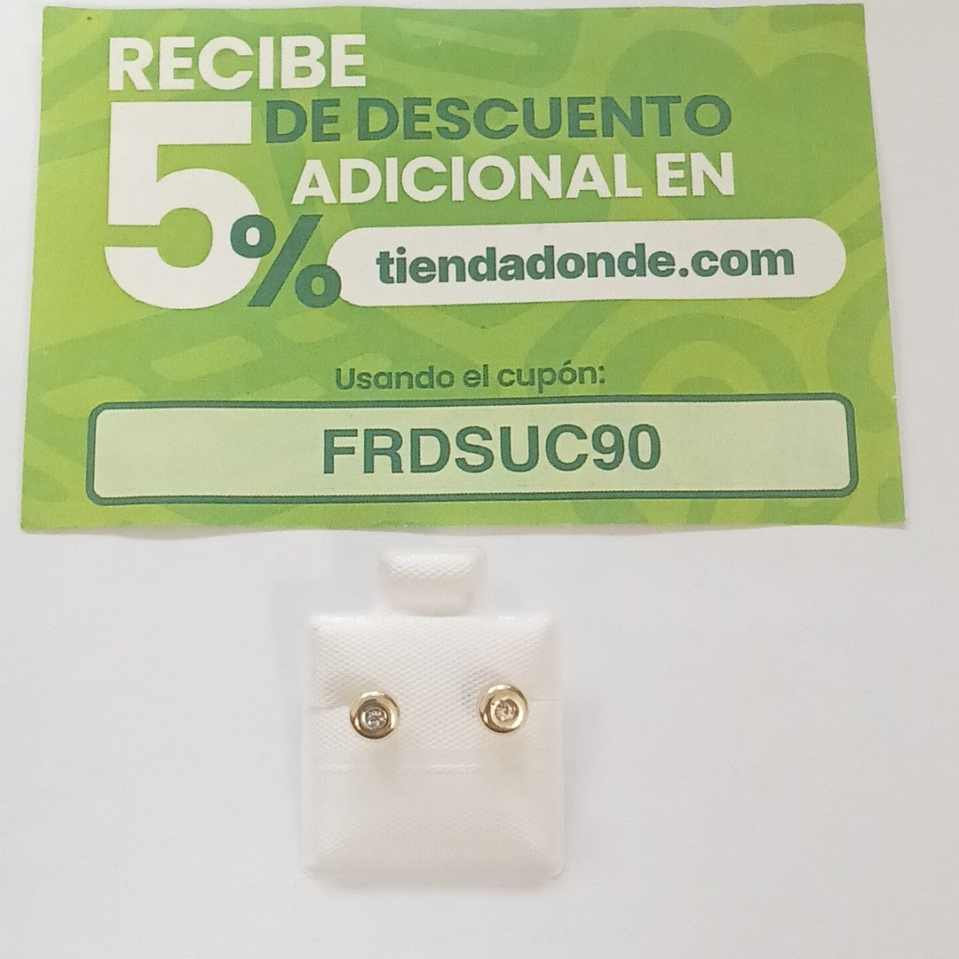 BROQUELES BROQUEL C CIRCONIA 14K 0.27 GR (NUEVO)