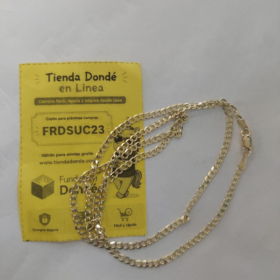 CADENA BARBADA 10K 50 CM 4.5 GR (NUEVO)