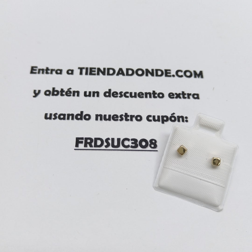 BROQUELES BROQUEL FIG CUBO 14K 0.203 GR (NUEVO)