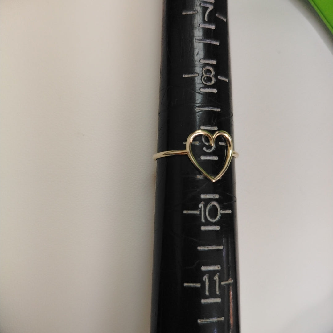 ANILLOS ANILLITO FIG CORAZON 10K TALLA 9 0.9 GR (NUEVO)
