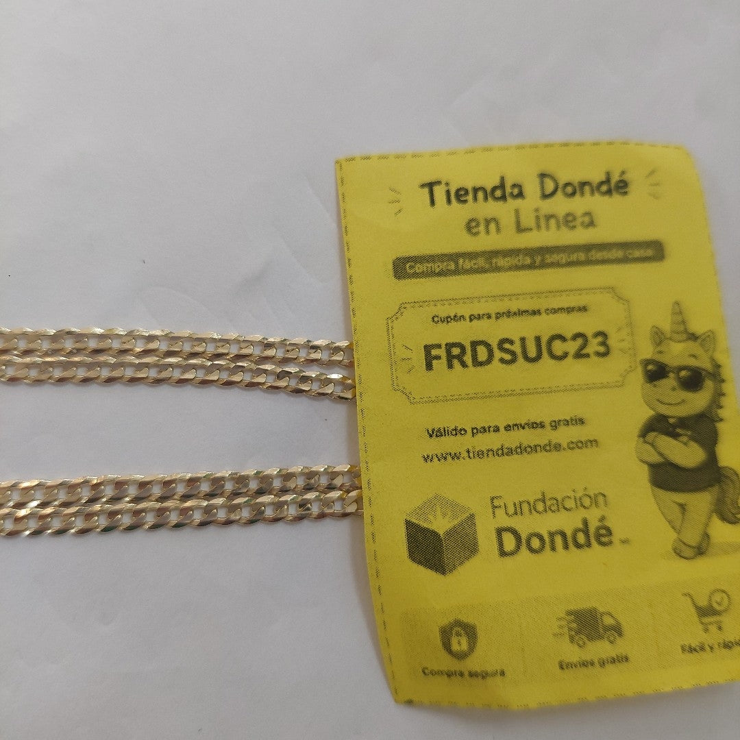 CADENA BARBADA 14K 60 CM 9.9 GR (NUEVO)