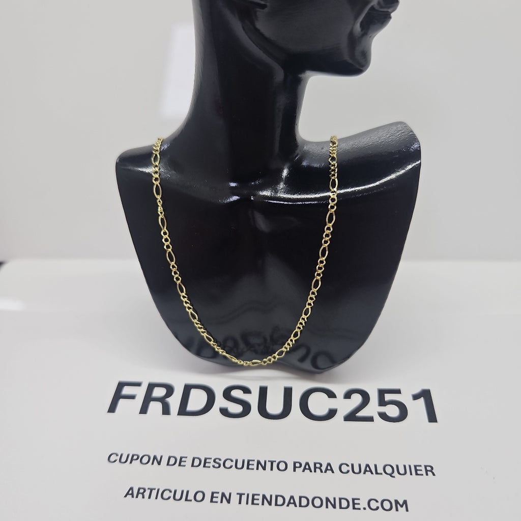 CADENA TEJIDO 3X1 14K 55 CM 2.3 GR (NUEVO)