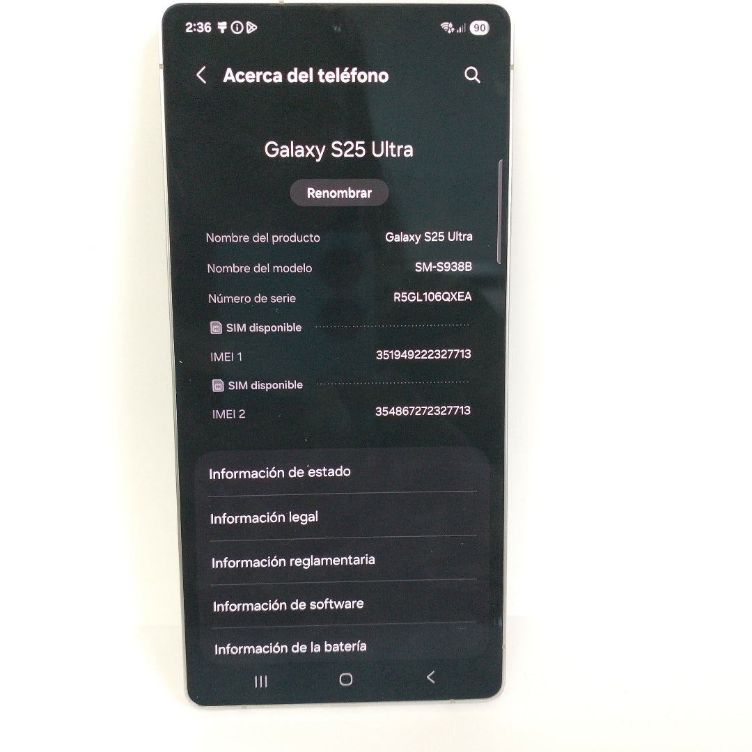 CELULAR SAMSUNG GALAXY S25 ULTRA SM-S938B (2025) 256 GB 12 GB RAM (SEMINUEVO)