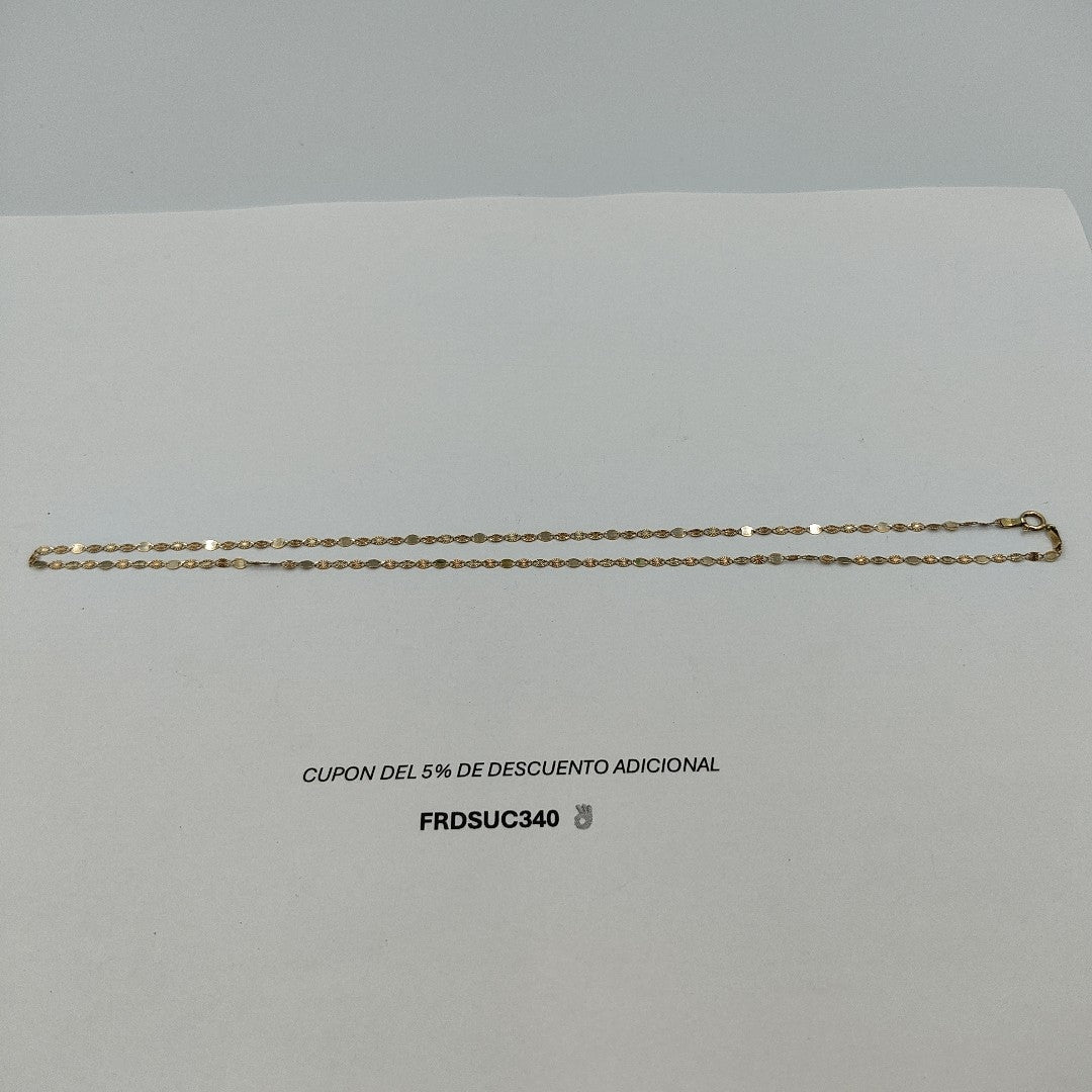 CADENA ORO,ORO COMBINADO 10 K 1,10 GRMS (SEMINUEVO)