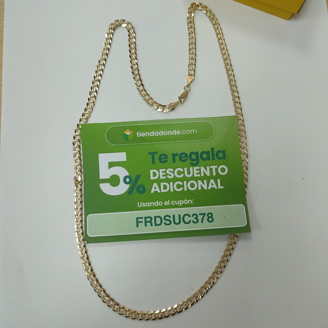 CADENA BARBADA 14K 60 CM 21.3 GR (NUEVO)