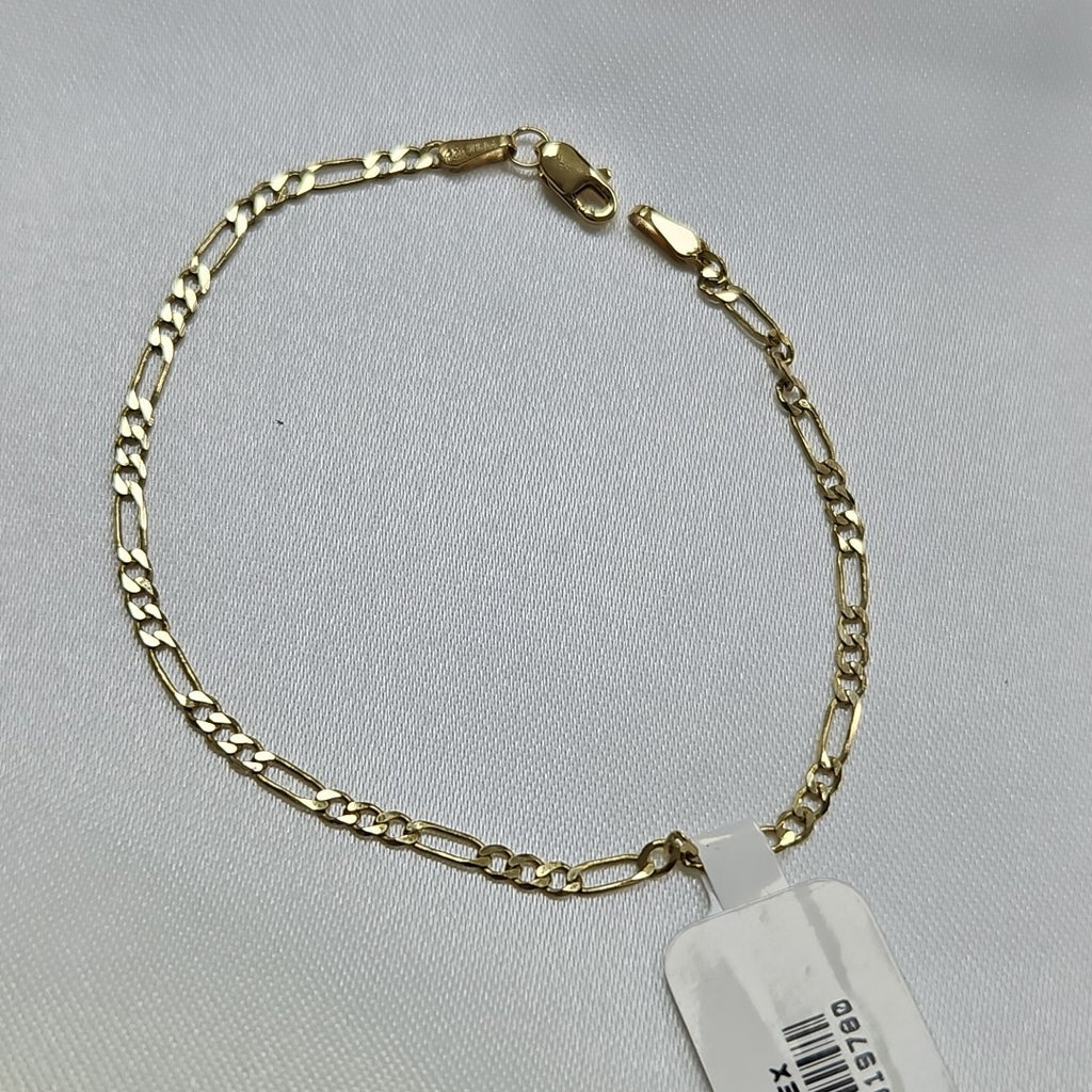 PULSERA TEJIDO 3X1 14K 18 CM 2 GR (NUEVO)