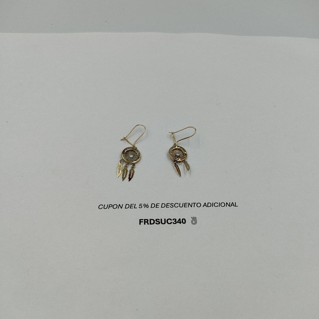 ARETES PAR ORO,ORO BLANCO 10 K 1,40 GRMS (SEMINUEVO)