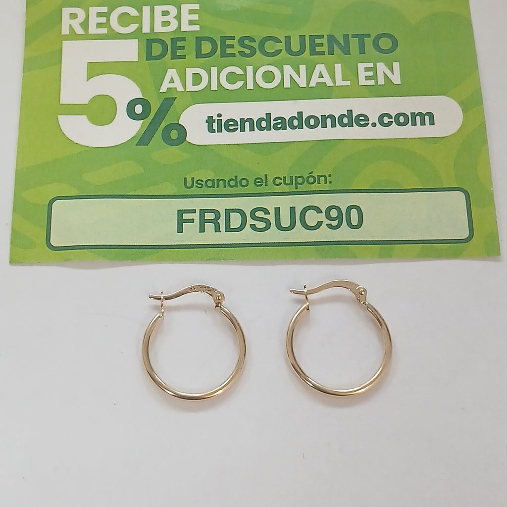 ARETES ARRACADAS 14K 1.3 GR (NUEVO)