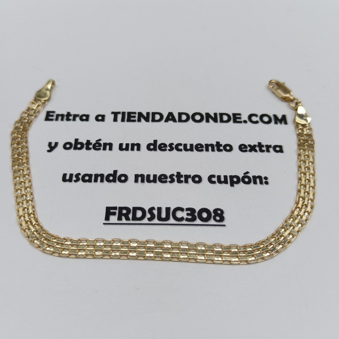 PULSERA ESPECIAL 10K 18 CM 3.9 GR (NUEVO)
