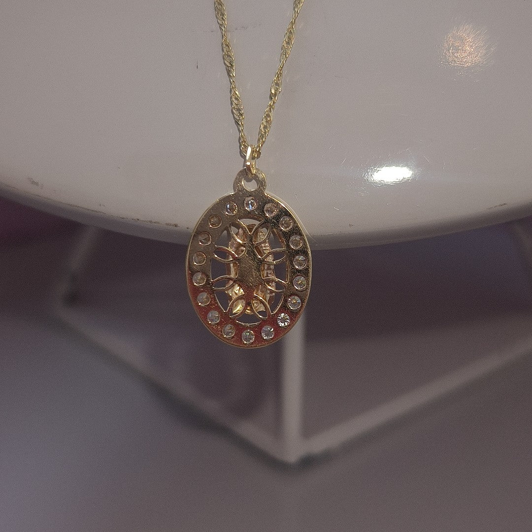 CADENA, MEDALLA RELIGIOSA ORO 10 K 2.1 GRMS (SEMINUEVO)