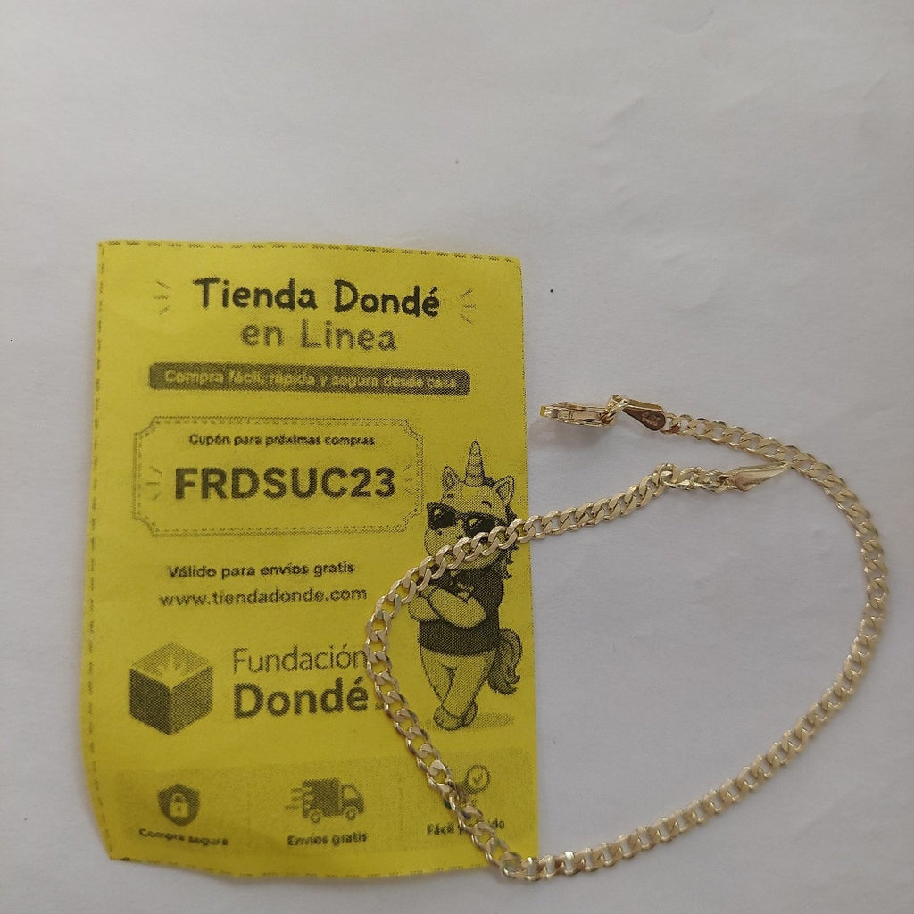 PULSERA BARBADA 14K 18 CM 2.1 GR (NUEVO)