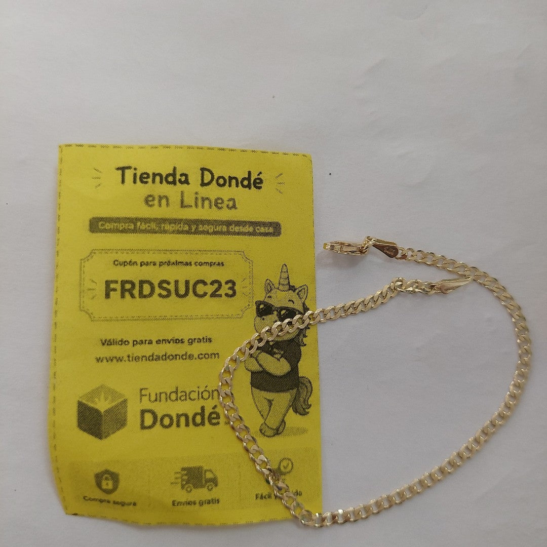 PULSERA BARBADA 14K 18 CM 2.1 GR (NUEVO)