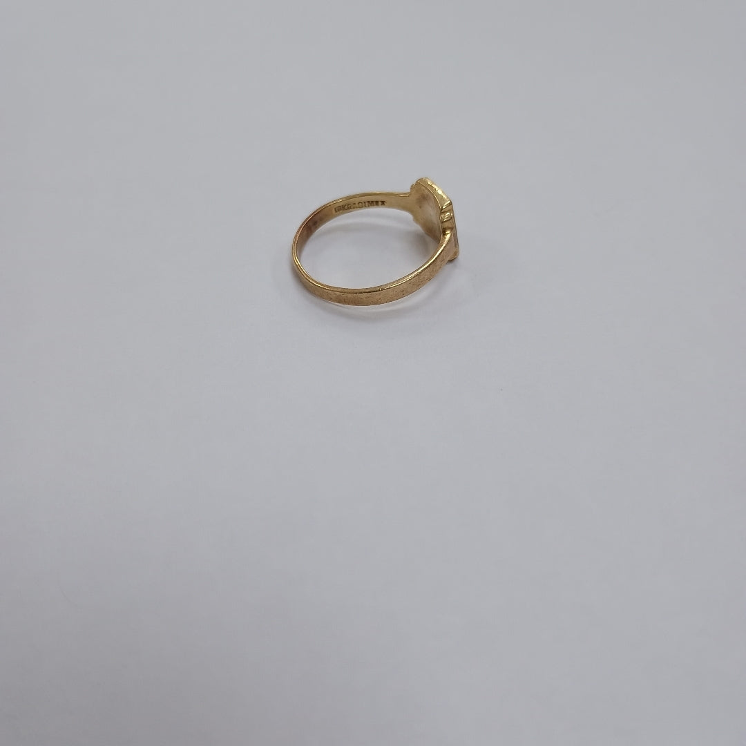 ANILLO DE GRADUACIÓN ORO 10 K 1.4 GRMS (SEMINUEVO)