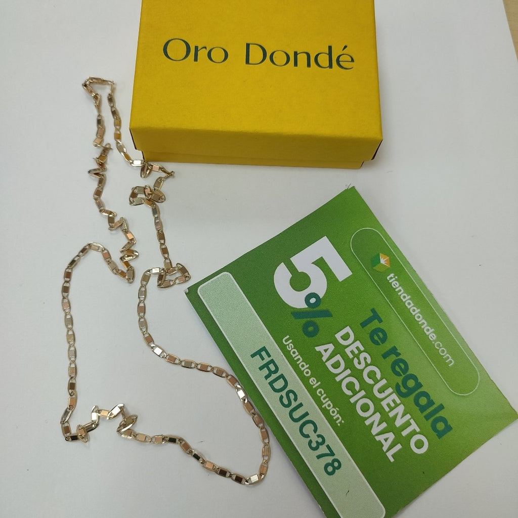 CADENA ESPEJO 14K 60 CM 5.7 GR (NUEVO)