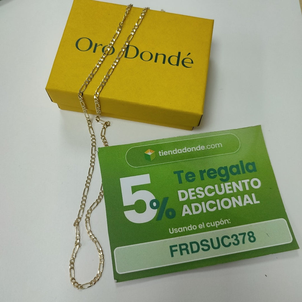 CADENA 3X1 14K 60 CM 5.4 GR (NUEVO)
