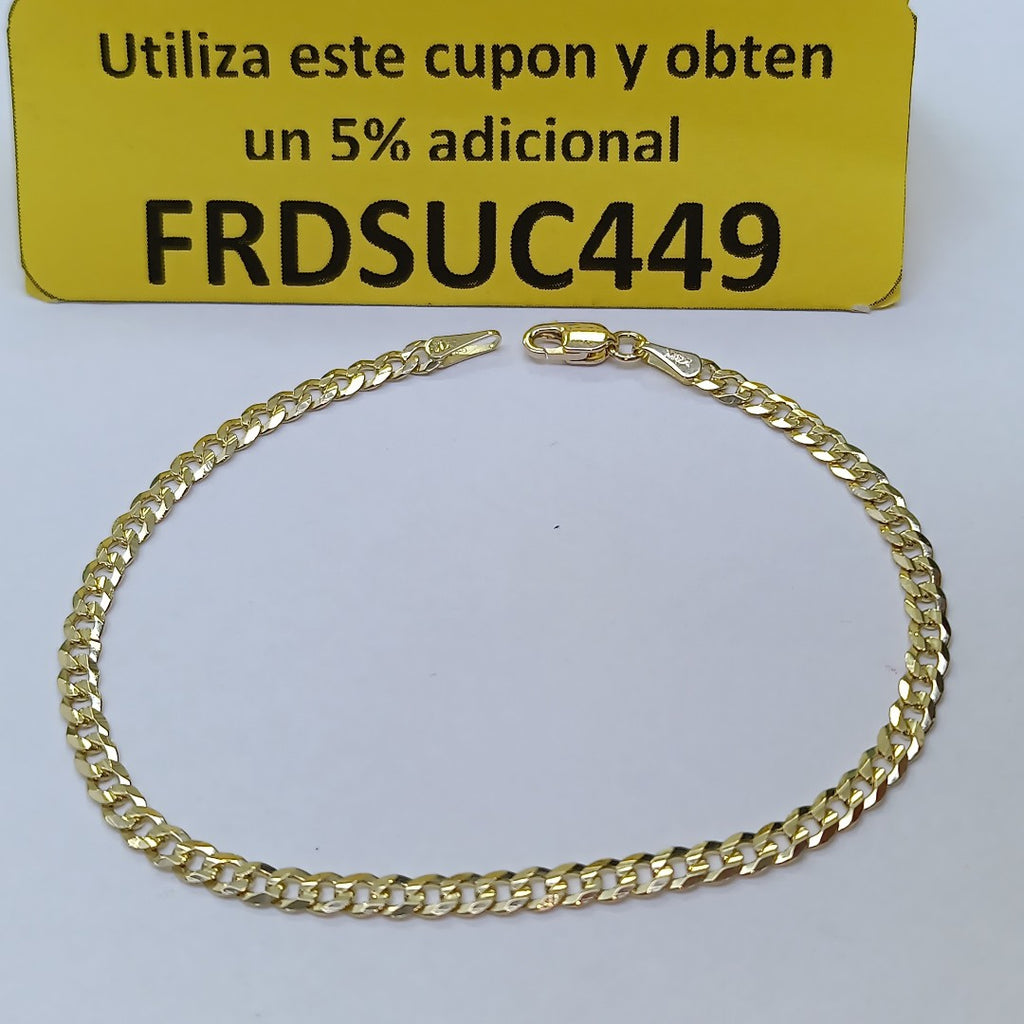 PULSERA BARBADA 14K 18 CM 3.2 GR (NUEVO)