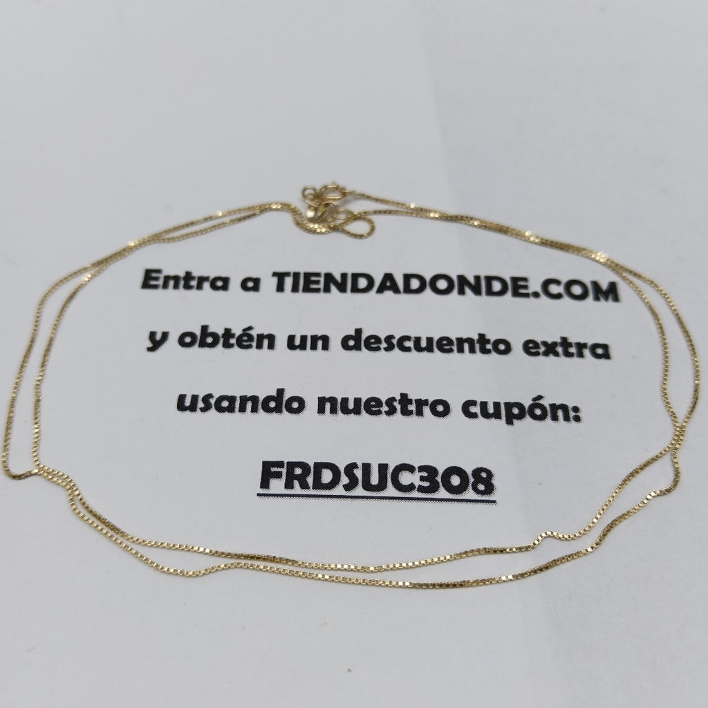CADENA VENECIANO 14K 55 CM 1.7 GR (NUEVO)