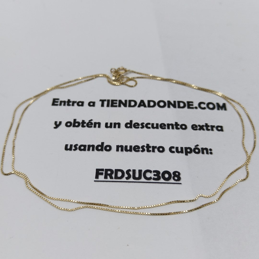 CADENA VENECIANO 14K 55 CM 1.7 GR (NUEVO)