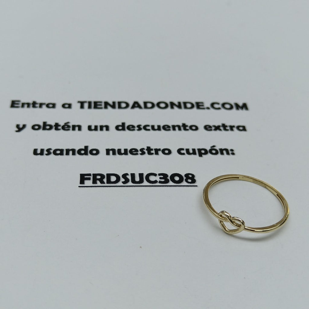 ANILLOS ANILLITO FIG CORAZON 10K TALLA 9 0.8 GR (NUEVO)
