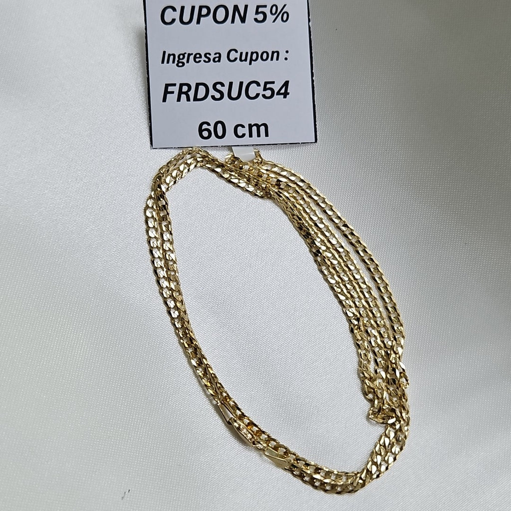 CADENA BARBADA 14K 60 CM 9.9 GR (NUEVO)