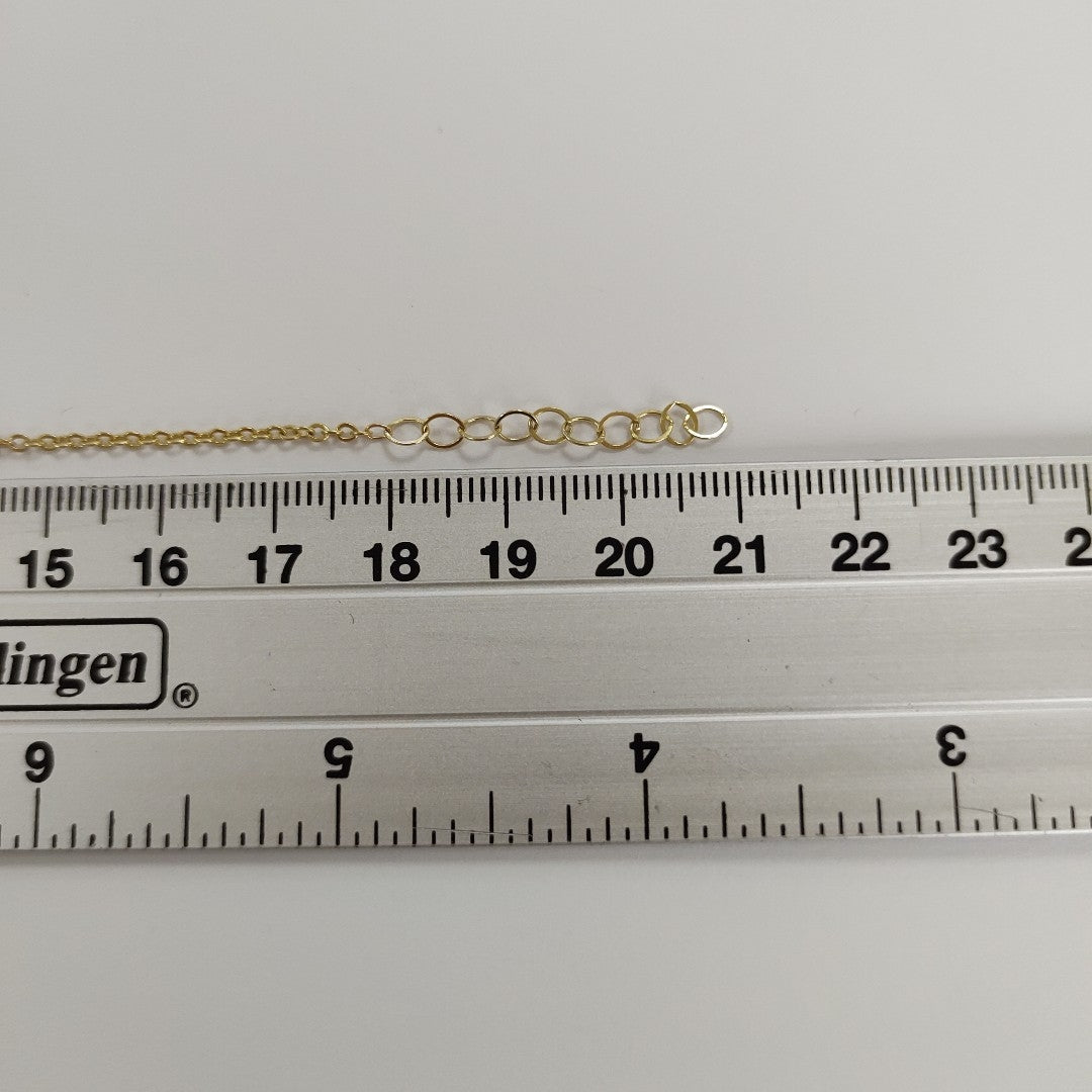 PULSERA ESPECIAL CON CORAZONES 10K 18 CM 1.3 GR (NUEVO)