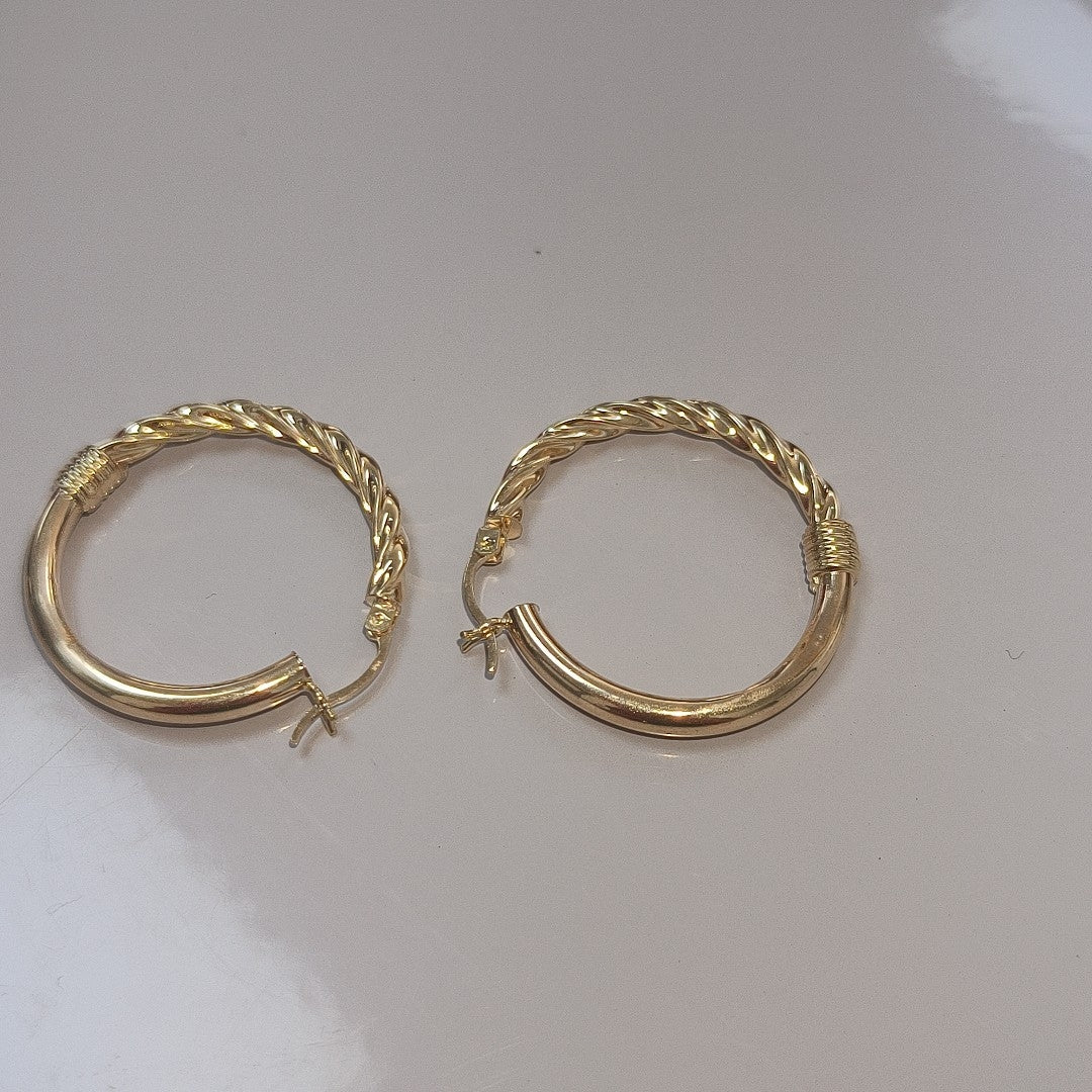ARRACADAS PAR ORO 14 K 3,30 GRMS (SEMINUEVO)