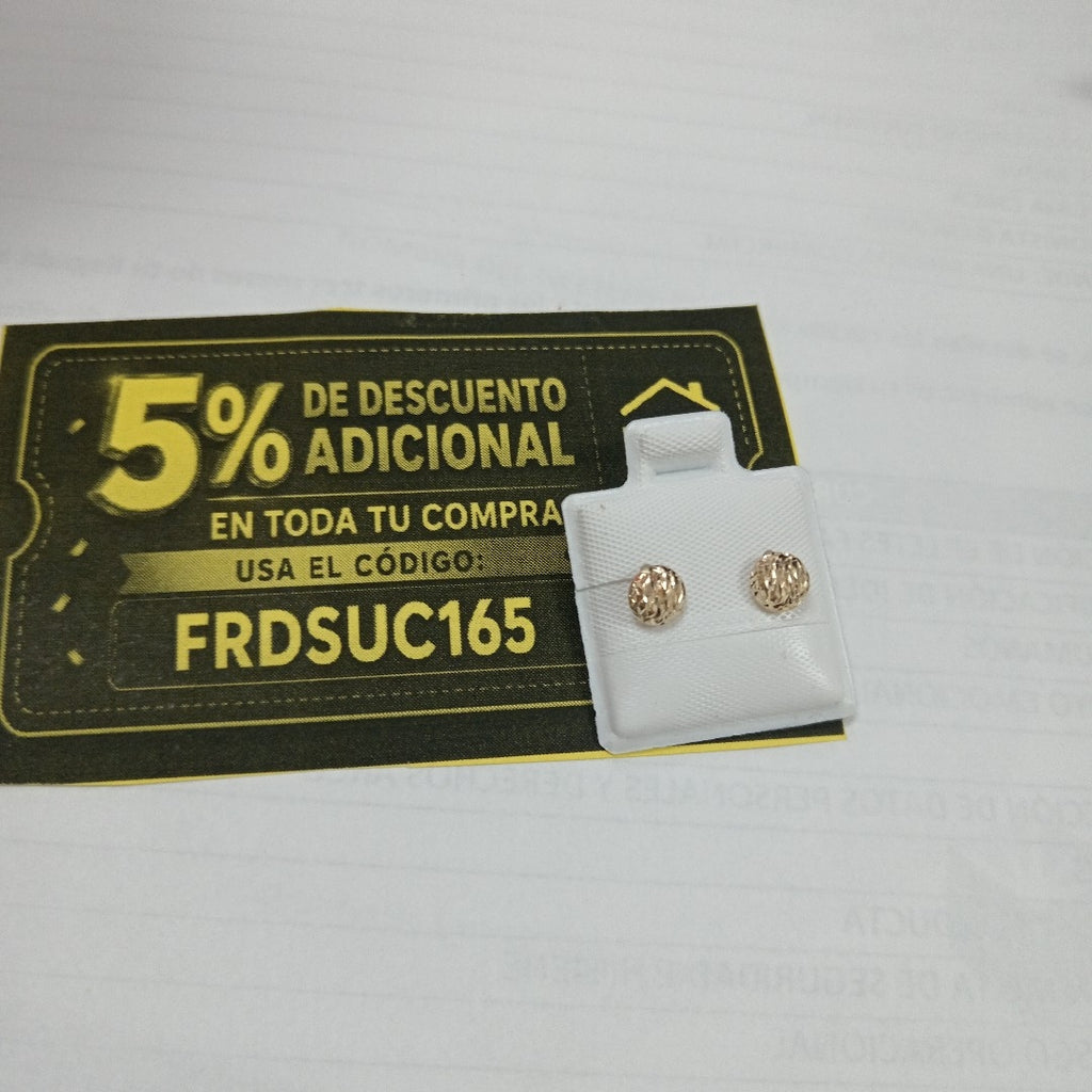 BROQUELES BROQUEL FIG LUNETA 14K 0.2268 GR (NUEVO)