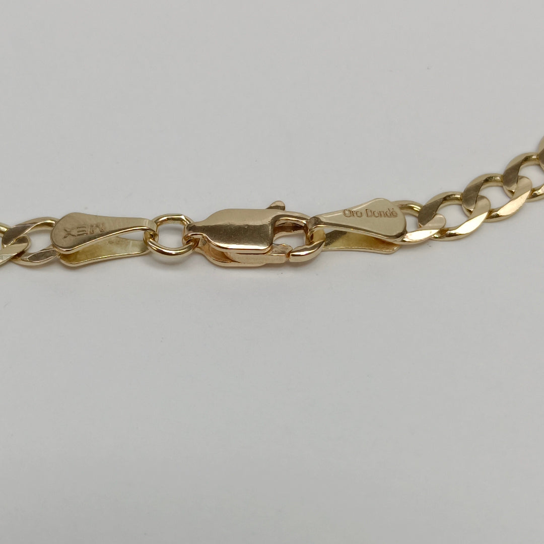 PULSERA BARBADA 14K 21 CM 5.1 GR (NUEVO)