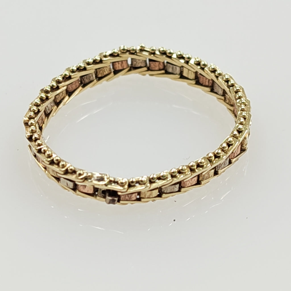 ANILLITO ORO COMBINADO 14 K 1.8 GRMS (SEMINUEVO)
