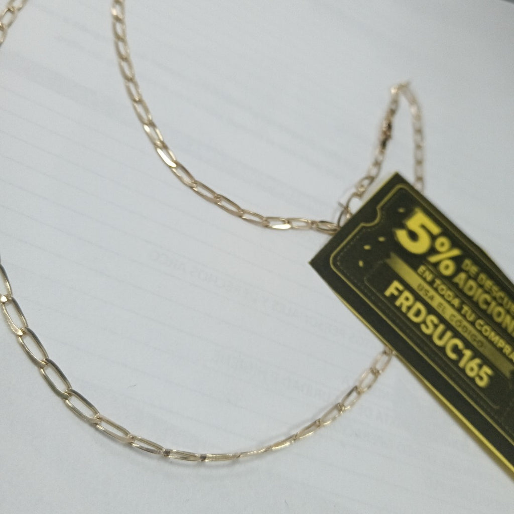 CADENA ESLABON 14K 55 CM 6.6 GR (NUEVO)