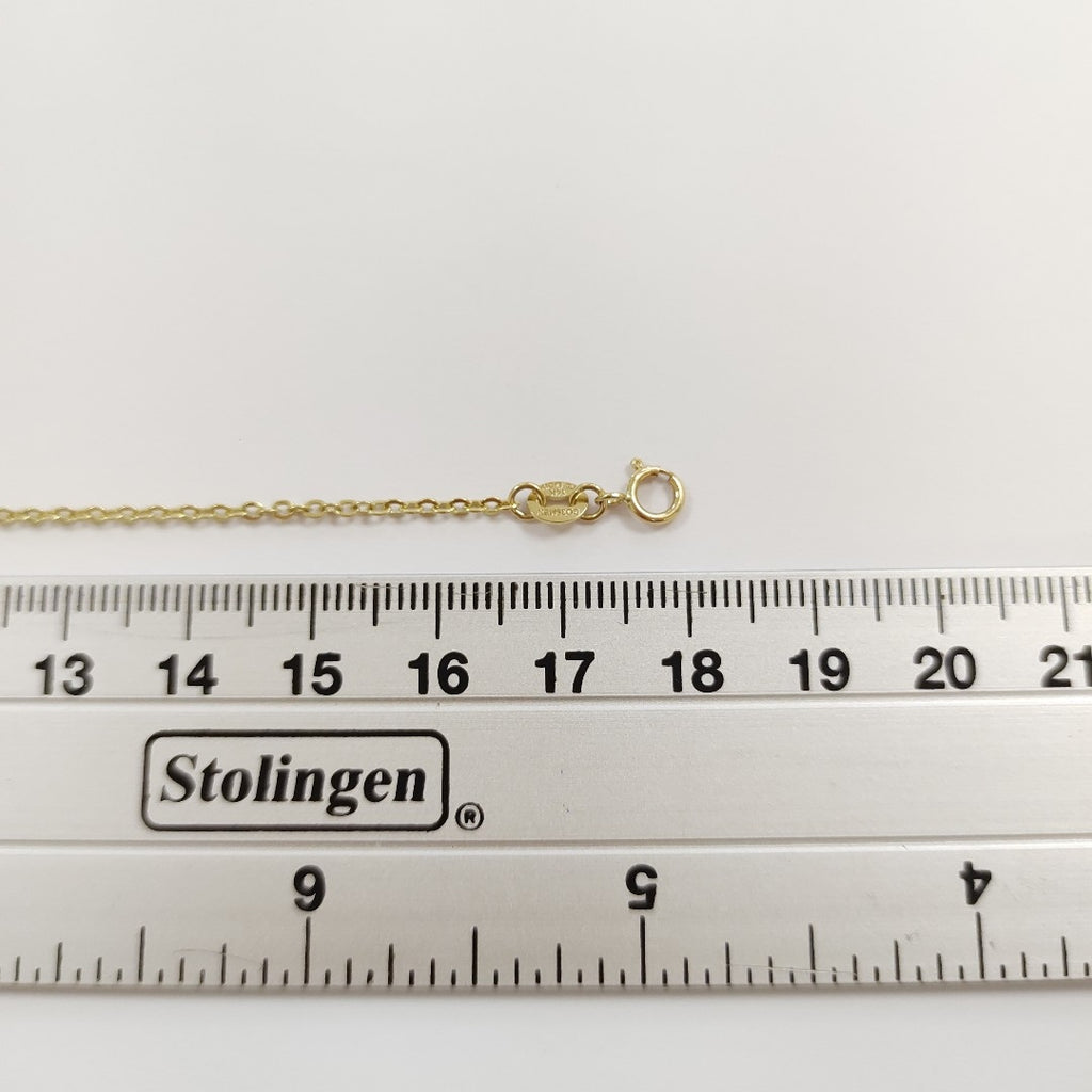 PULSERA TEJIDO ESPECIAL FIG FLORES 14K 18 CM 2 GR (NUEVO)