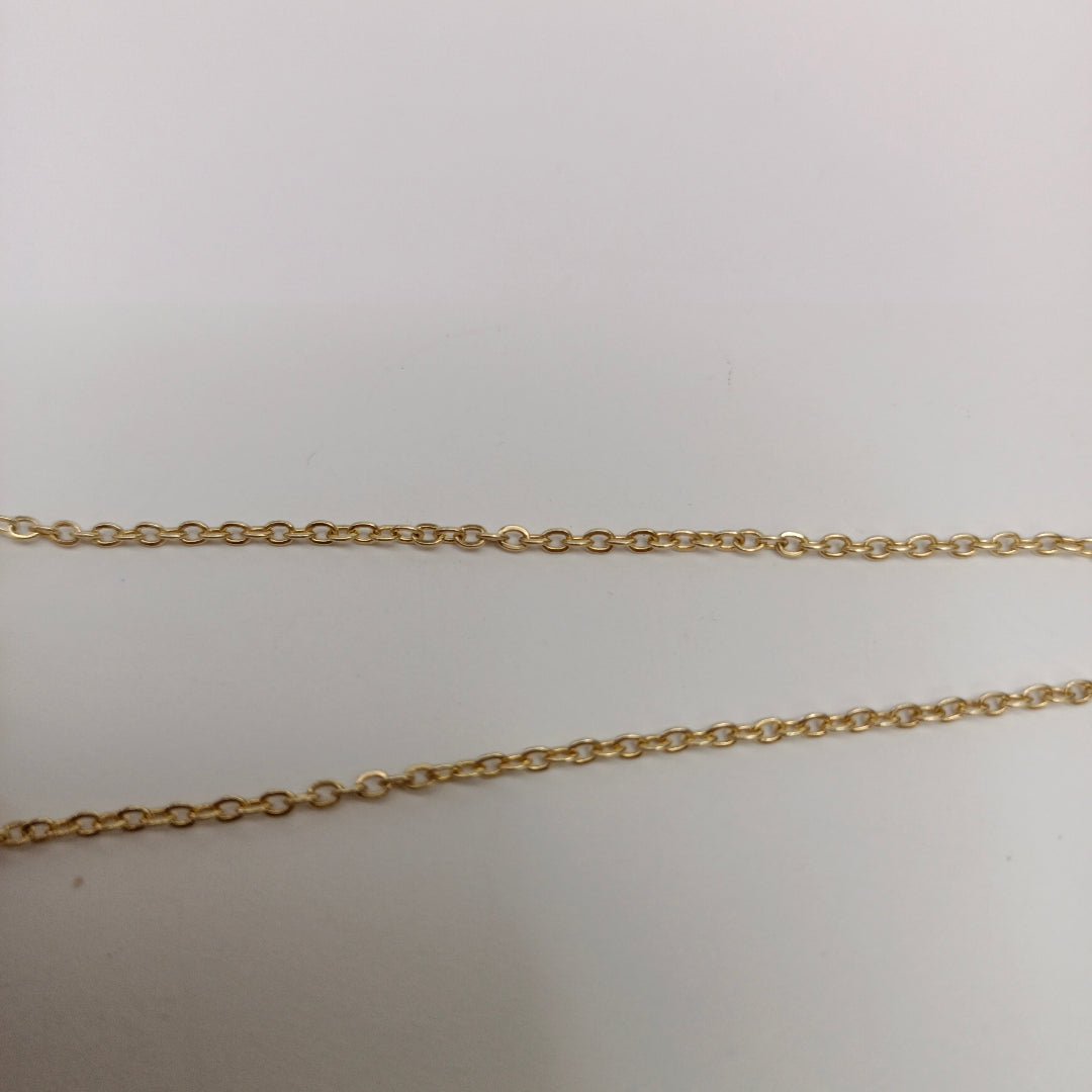 PULSERA TEJIDO ESPECIAL CON FIGURA CORAZON CON ESMALTE AZUL 14K 18 CM 2 GR (NUEVO)