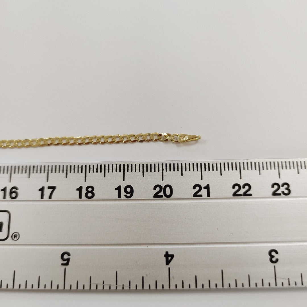 PULSERA BARBADA 14K 21 CM 2.2 GR (NUEVO)