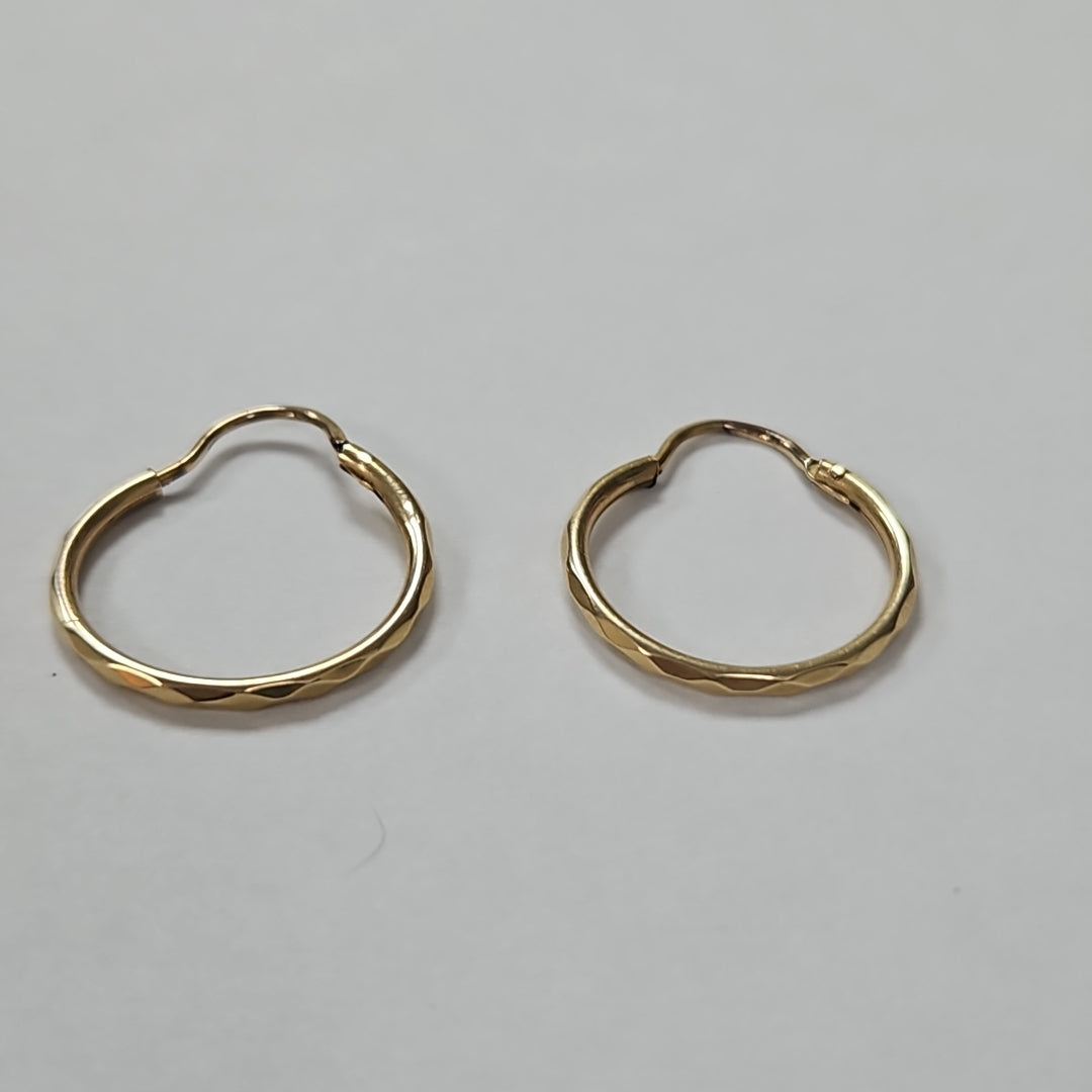 ARRACADAS PAR ORO 14 K 1.1 GRMS (SEMINUEVO)