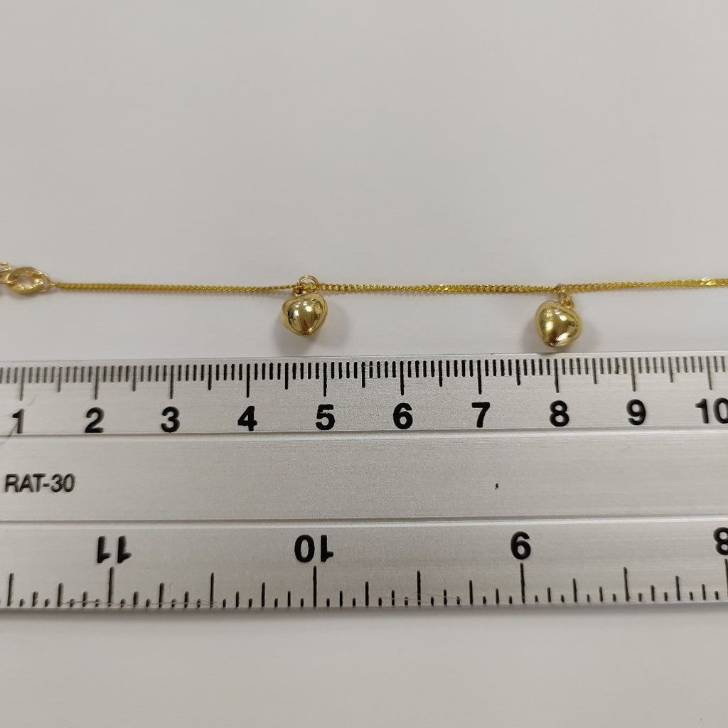 PULSERA ESPECIAL DIJES 10K 18 CM 1.7 GR (NUEVO)