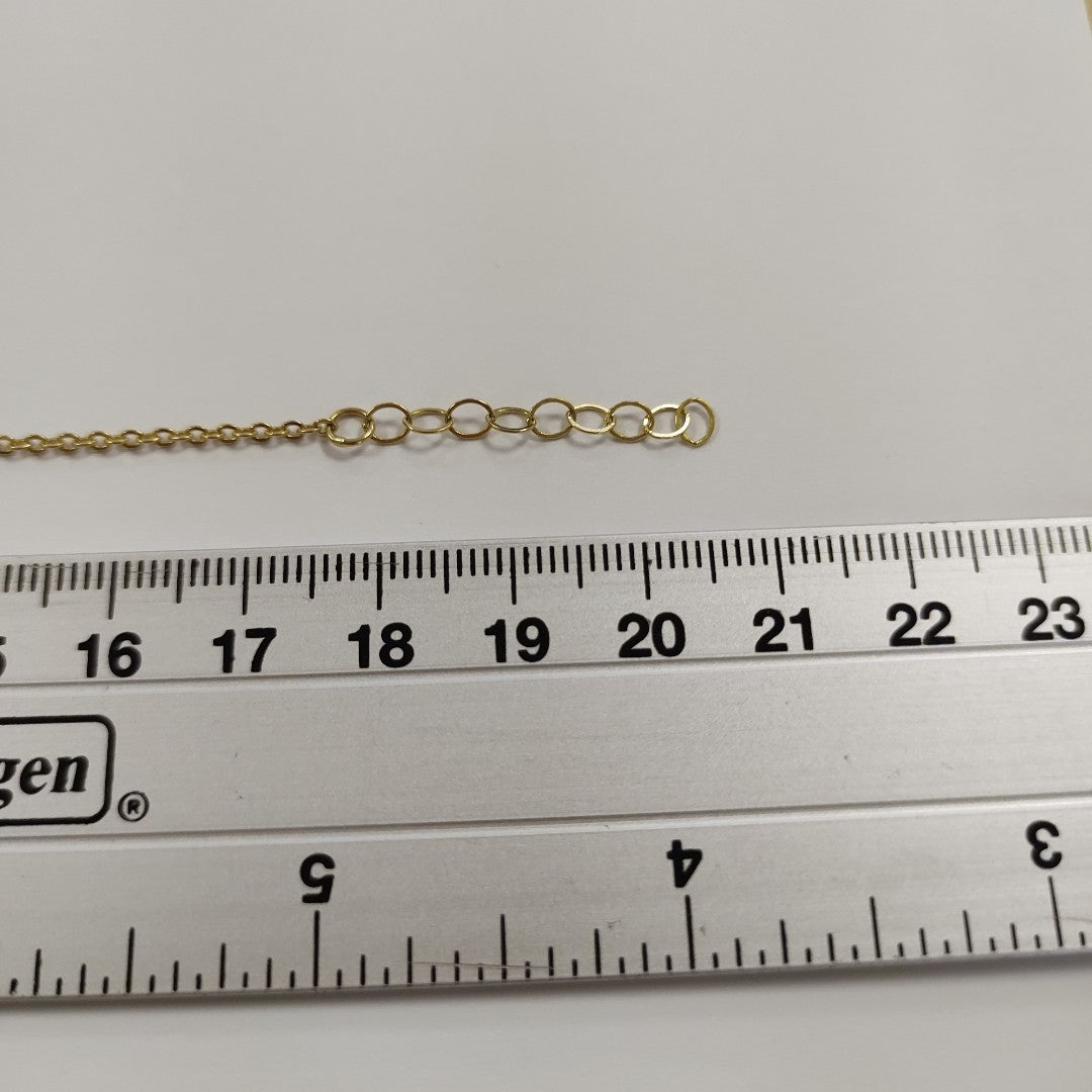 PULSERA ESPECIAL CON DIJES DELFINES 10K 18 CM 1.9 GR (NUEVO)